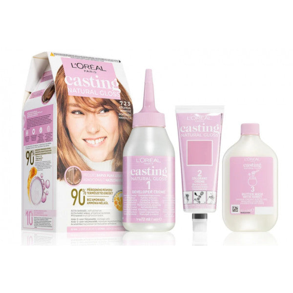 Casting Natural Gloss Haarfärbung ohne Ammoniak - L'oreal Paris : Rubio Toffee 723 - 1