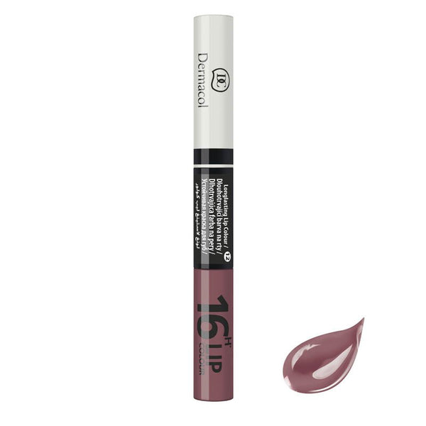 Langanhaltender Lippenstift - 16h Lippenfarbe - Dermacol : labial líquido 16h - 12 - 1