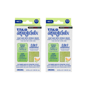 2er Pack Schwammseife: Schwamm + Seife 2 in 1 - 120g - T.taio : 2x Pepino - 1