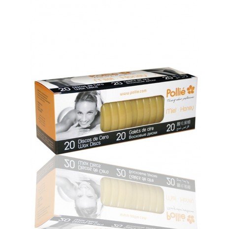 Box 20 Hot Wax Discs - Honigempfindliche Haut - Pollié - 1