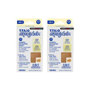 2er Pack Schwammseife: Schwamm + Seife 2 in 1 - 120g - T.taio : 2x Avena - 1