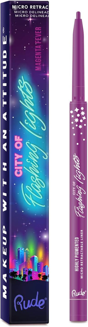 Delineador City of Flashing Lights - Rude Cosmetics - Rude : Magenta Fever - 1