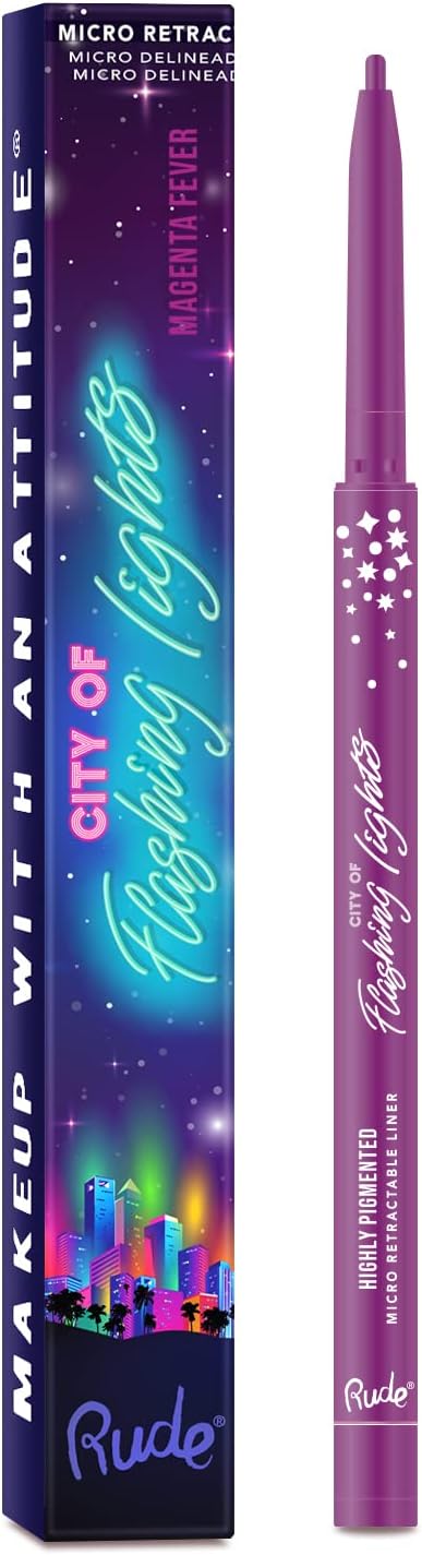 Delineador City of Flashing Lights - Rude Cosmetics - Rude : Magenta Fever - 1