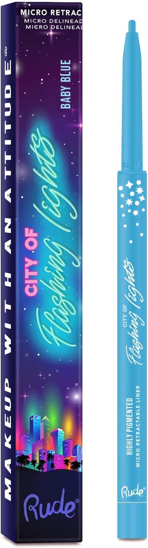 Delineador City of Flashing Lights - Rude Cosmetics - Rude : Baby Blue - 1