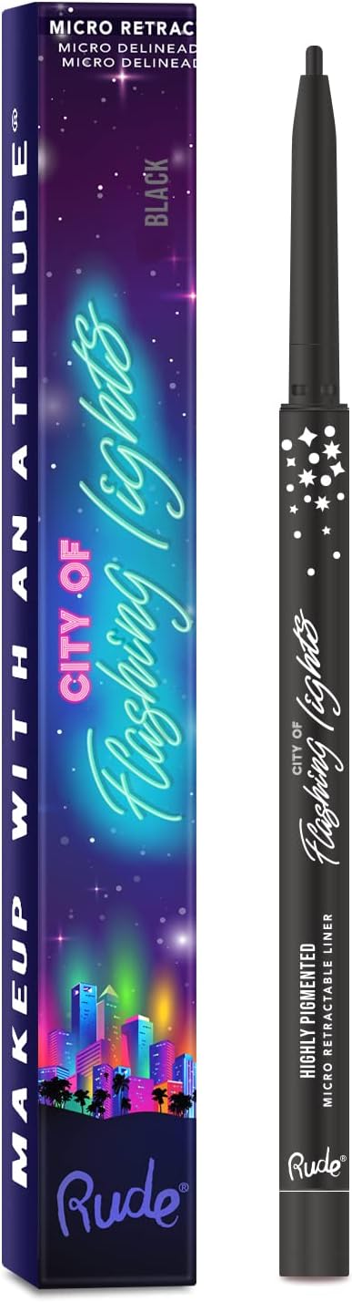 Delineador City of Flashing Lights - Rude Cosmetics - Rude : Black - 1