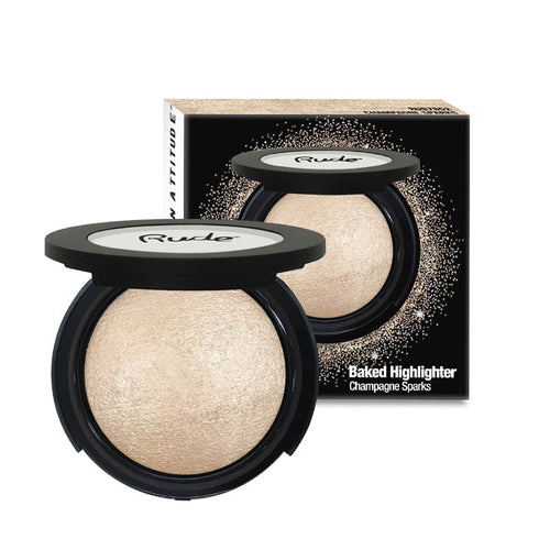 Baked Shimmer - Highlighter für das Gesicht - Rude : Champagne Sparks - 1