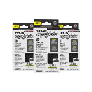 Pack mit 3 Schwammseife: Schwamm + Seife 2 in 1 - 120gr - T.taio : 3x Carbón - 1