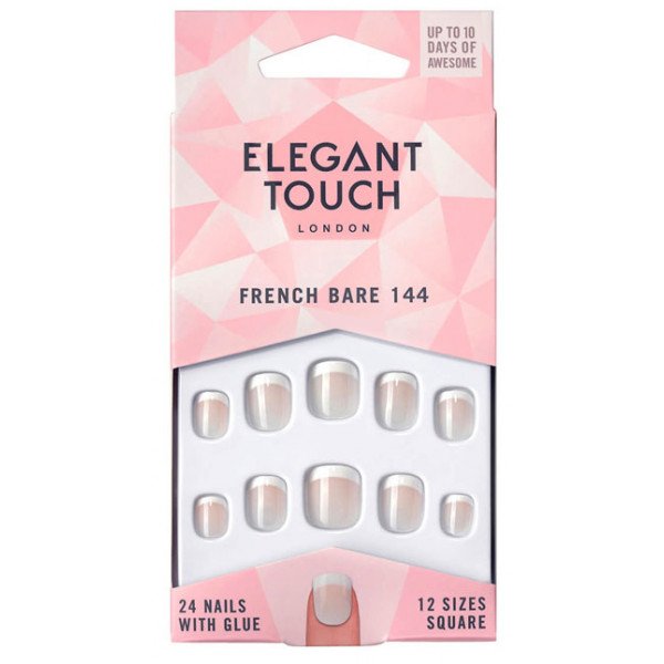 Französische nackte falsche Nägel 144 - Elegant Touch - 1