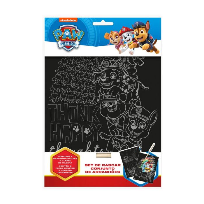 Paw Patrol Kratzbild-Schreibwaren-Set: 1 Einheit - Nickelodeon - 1
