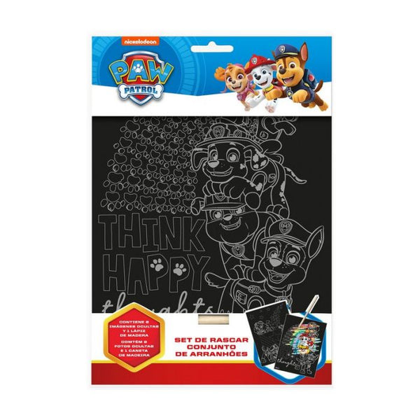 Paw Patrol Kratzbild-Schreibwaren-Set: 1 Einheit - Nickelodeon - 1