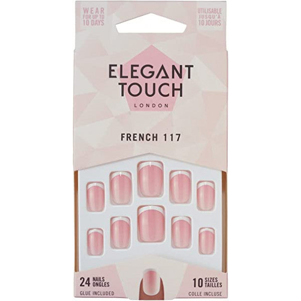 Künstliche Nägel French Nails 117 - Elegant Touch - 1