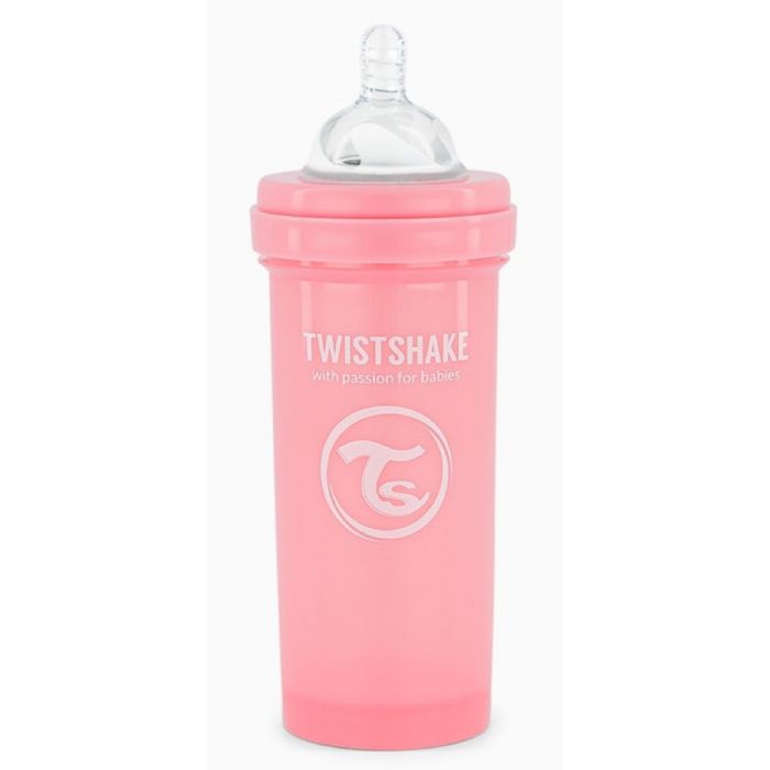 Rosa Anti-Kolik-Flasche - Twistshake - 1