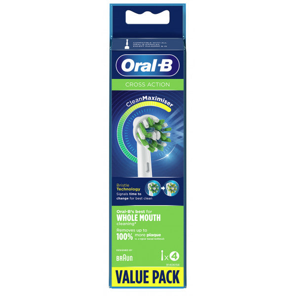 Pack 4 Crossaction-Ersatzköpfe - Oral-b - 1