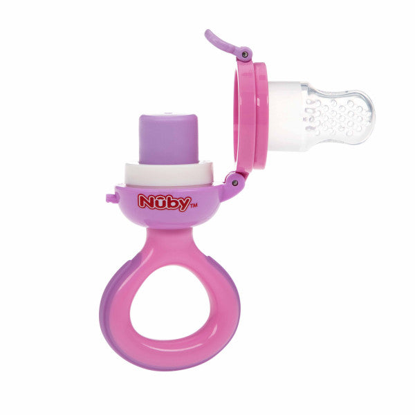 Futterknabber aus Silikon - Nuby : Rosa - 3