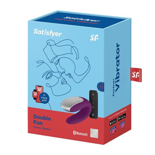 Double Fun Vibrator für Paare - Satisfyer : Morado - 1