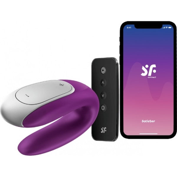 Double Fun Vibrator für Paare - Satisfyer : Morado - 2