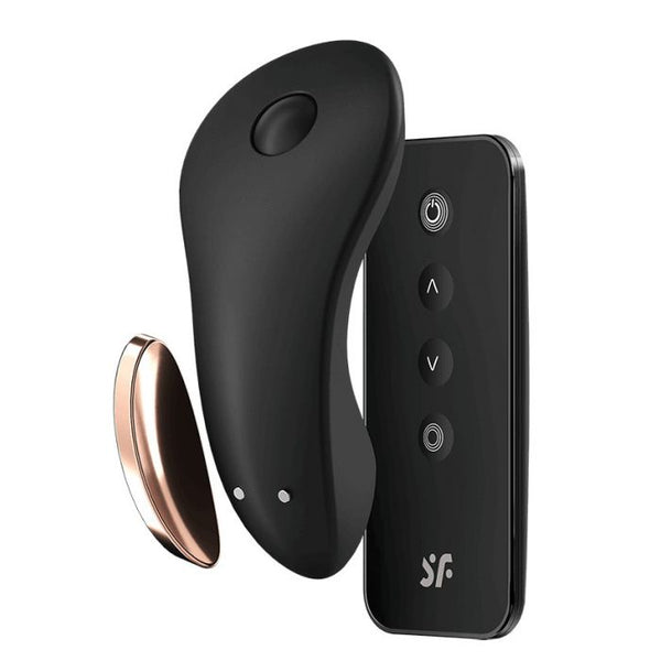 Little Secret Tanga-Vibrator: Schwarz - Satisfyer - 1