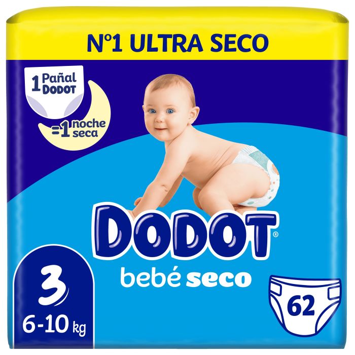 Windeln Stages Größe 3 (4-10 Kg) - 62 Einheiten - Dodot - 1
