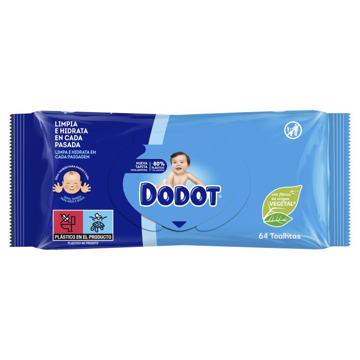 Tücher mit Deckel Nachfüllstufen - 64 Einheiten - Dodot - 1