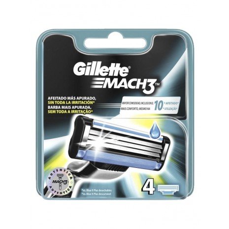 Rasierklingen-Austausch - Mach3 4 - Gillette - 1