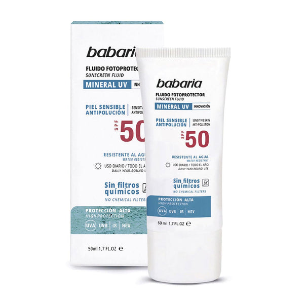 Lichtschutzflüssigkeit für empfindliche Haut Spf50 50ml - Babaria - 1