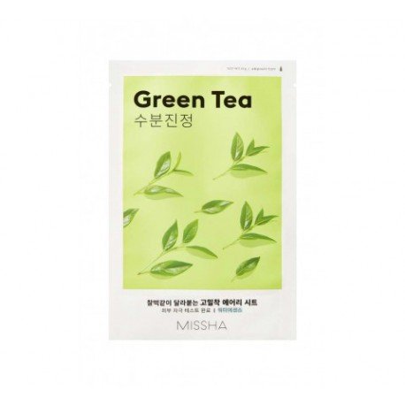 Airy Fit Beruhigende Grüntee-Maske - Missha - 2