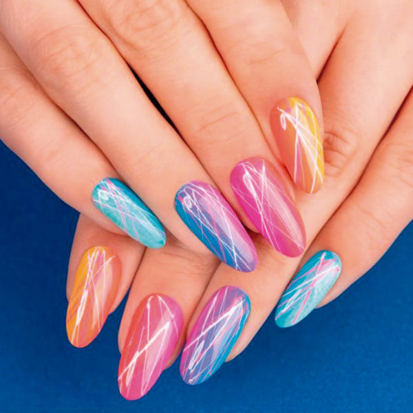 Polvo Flash - Chameleon Mirror Blaue Libelle 07 - Semilac : 05 - Spider Gum Pink Neon - 2