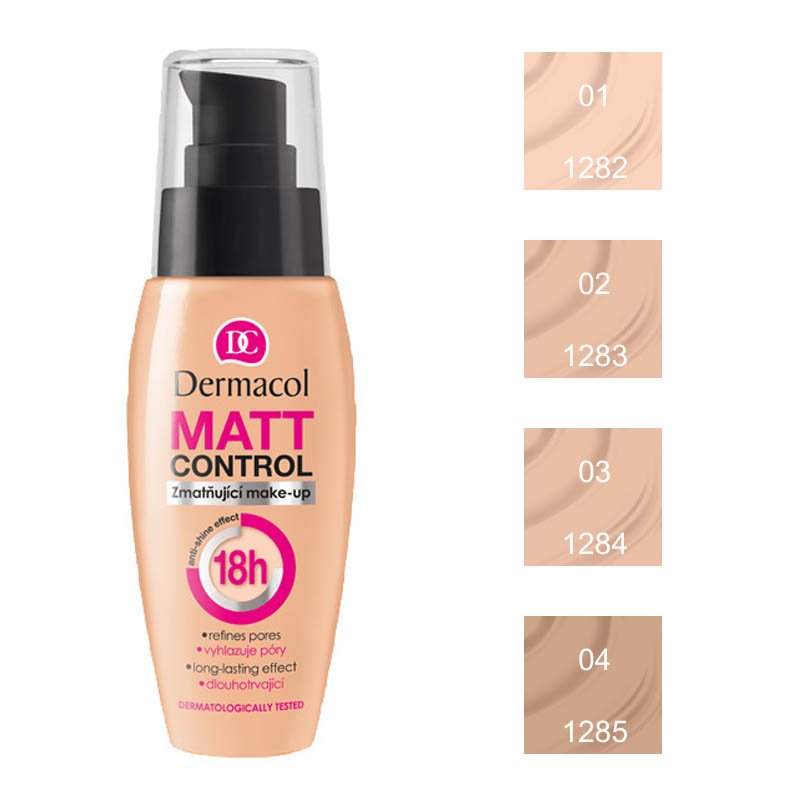 Mattierendes Make-up - Matt Control 18 H - 01 - Dermacol - 1