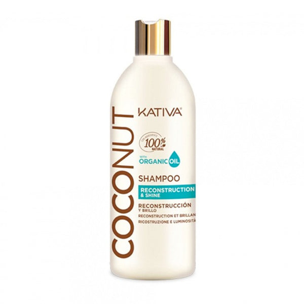 Revitalisierendes und glänzendes Shampoo mit Bio-Kokosöl 250 ml - Kativa - 1