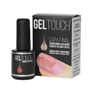 Top Coat Gel Dorado - Goldglitter - Gel Touch : -GELTOUCH BRONZE GLITTER - BRONZE - 1