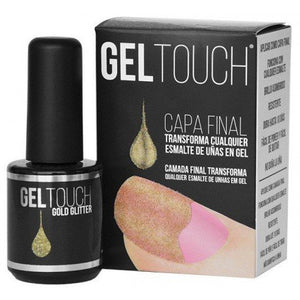 Top Coat Gel Dorado - Goldglitter - Gel Touch - 4