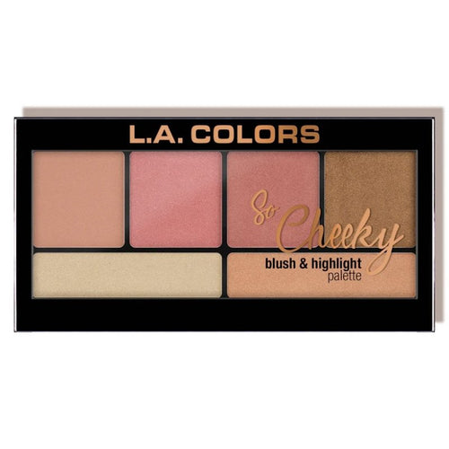 also Cheeky Blush &amp; Highlighter Palette - L.A. Colors : Peaches and Cream - 1