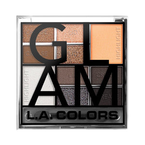 Lidschatten-Palette - Farbblock - L.A. Colors : Color Block Eyeshadow - Cool Glam - 1