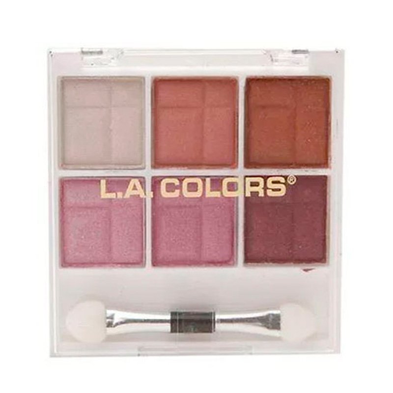6-farbige Lidschatten-Palette - L.A. Colors - 1