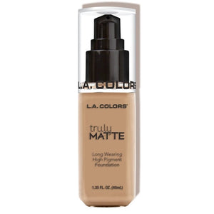 Flüssige Foundation – wirklich matt - L.A. Colors : Sand - 1
