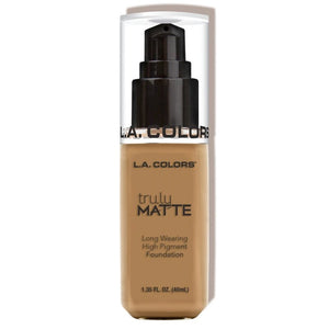 Flüssige Foundation – wirklich matt - L.A. Colors : Warm Caramel - 1