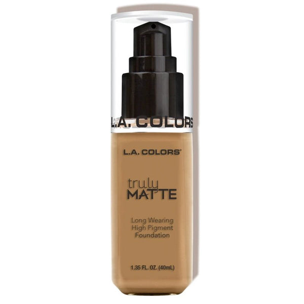 Flüssige Foundation – wirklich matt - L.A. Colors : Warm Caramel - 1
