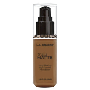 Flüssige Foundation – wirklich matt - L.A. Colors : Mahogany - 1