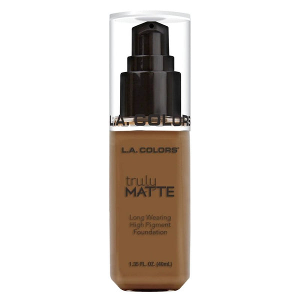 Flüssige Foundation – wirklich matt - L.A. Colors : Mahogany - 1