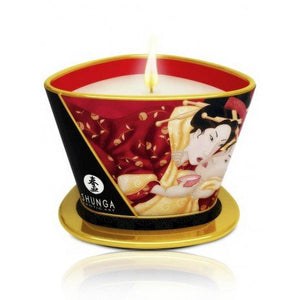 Mini Caress by Candelight Strawberry and Wine Massage Candle 170ml - Kerzen - Shunga - 1
