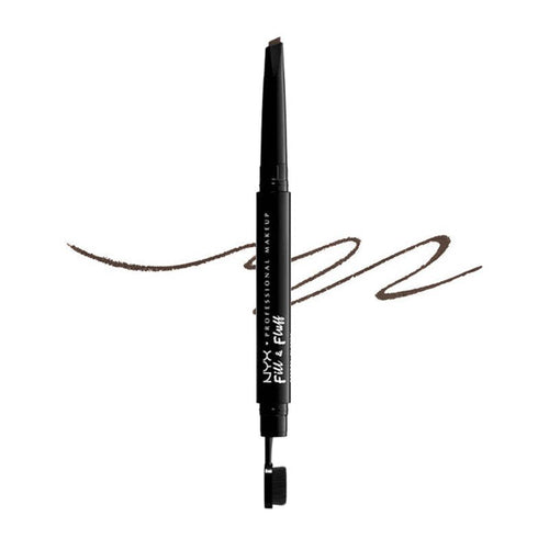 Fill &amp; Fluff Augenbrauenstift - Professionelles Make-up - Nyx : FILL &amp; FLUFF EYBRW PMD PNCL-BRUNETT - 1