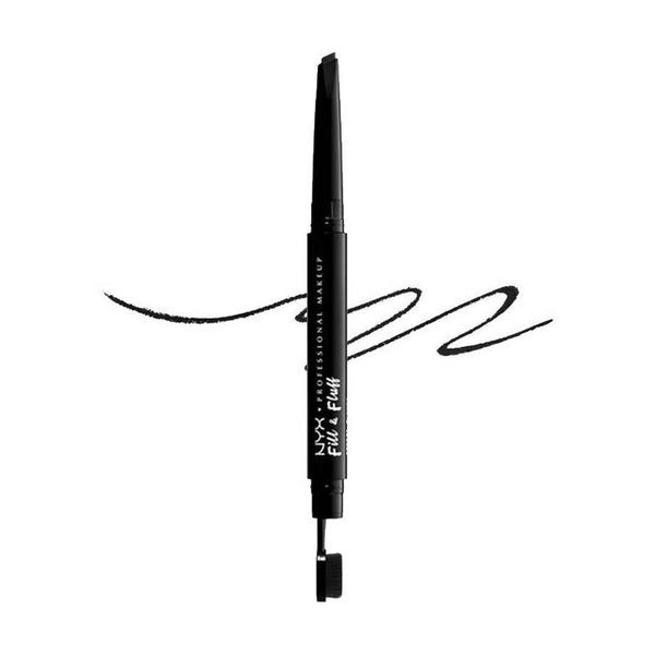 Fill &amp; Fluff Augenbrauenstift - Professionelles Make-up - Nyx : FILL &amp; FLUFF EYBRW PMD PNCL-BLACK - 1
