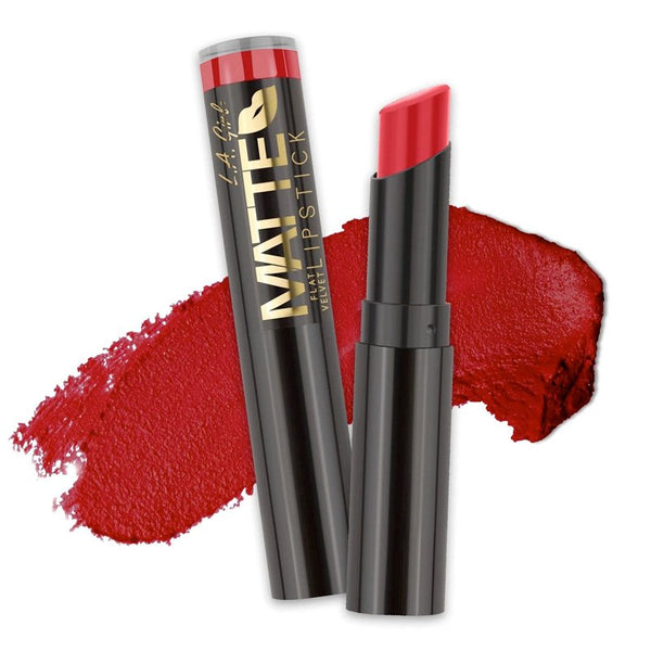 Lippenstift - Matter, flacher Samt-Lippenstift - L.A. Girl : Relentless - 1