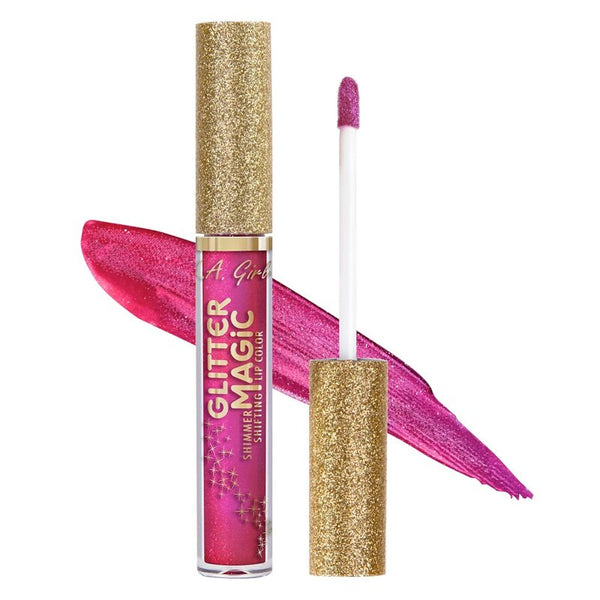 Labial Liquid - Glitter Magic - la Girl - L.A. Girl : Fizzy Fuchsia - 1