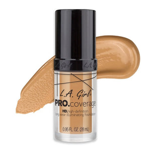 Flüssige Foundation - Pro Coverage Illuminating - L.A. Girl : Nude Beige - 1