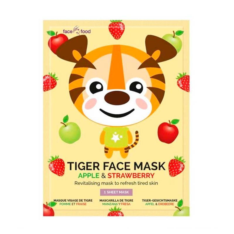 Stoff-Gesichtsmaske - Apple &amp; Strawberry Tiger - Montagne Jeunesse - 1