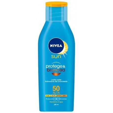 Nivea Sun Schützt & Bräunt Milch Spf50 200 ml - Nivea - 1