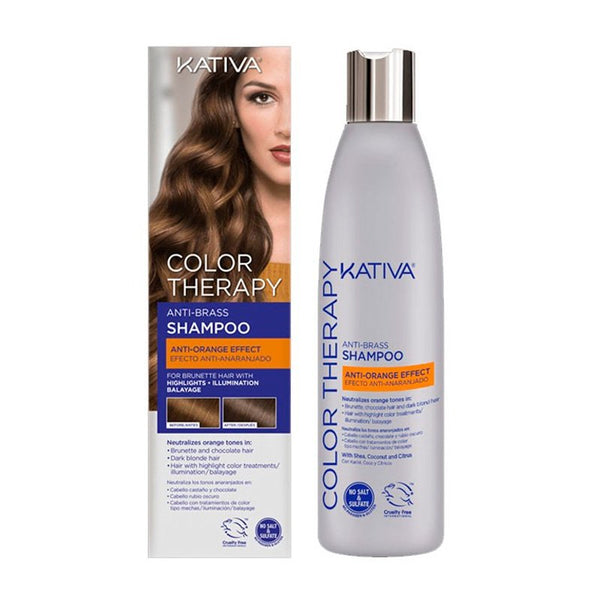 Anti-Orangen-Effekt-Shampoo - Farbtherapie - Kativa - 1