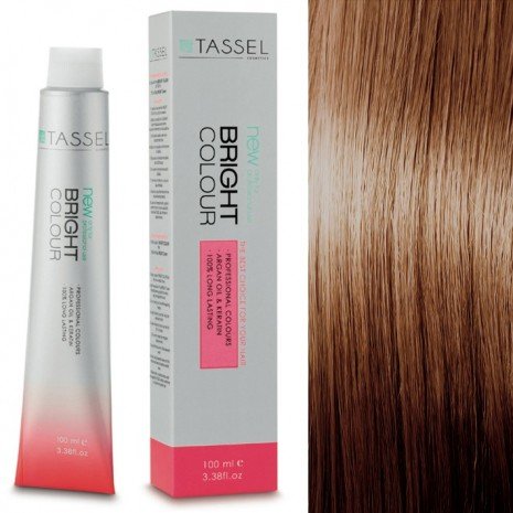 5 Hellbraun - Färben mit Arganöl und Keratin 100 ml - Tassel : 7.01 Rubio Medio Frío - 1