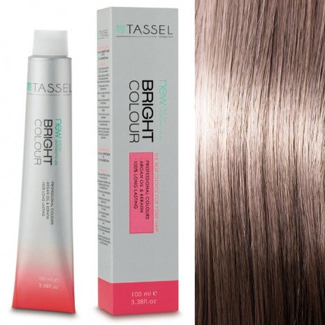 5 Hellbraun - Färben mit Arganöl und Keratin 100 ml - Tassel : 8.1 Rubio Claro Ceniza - 1